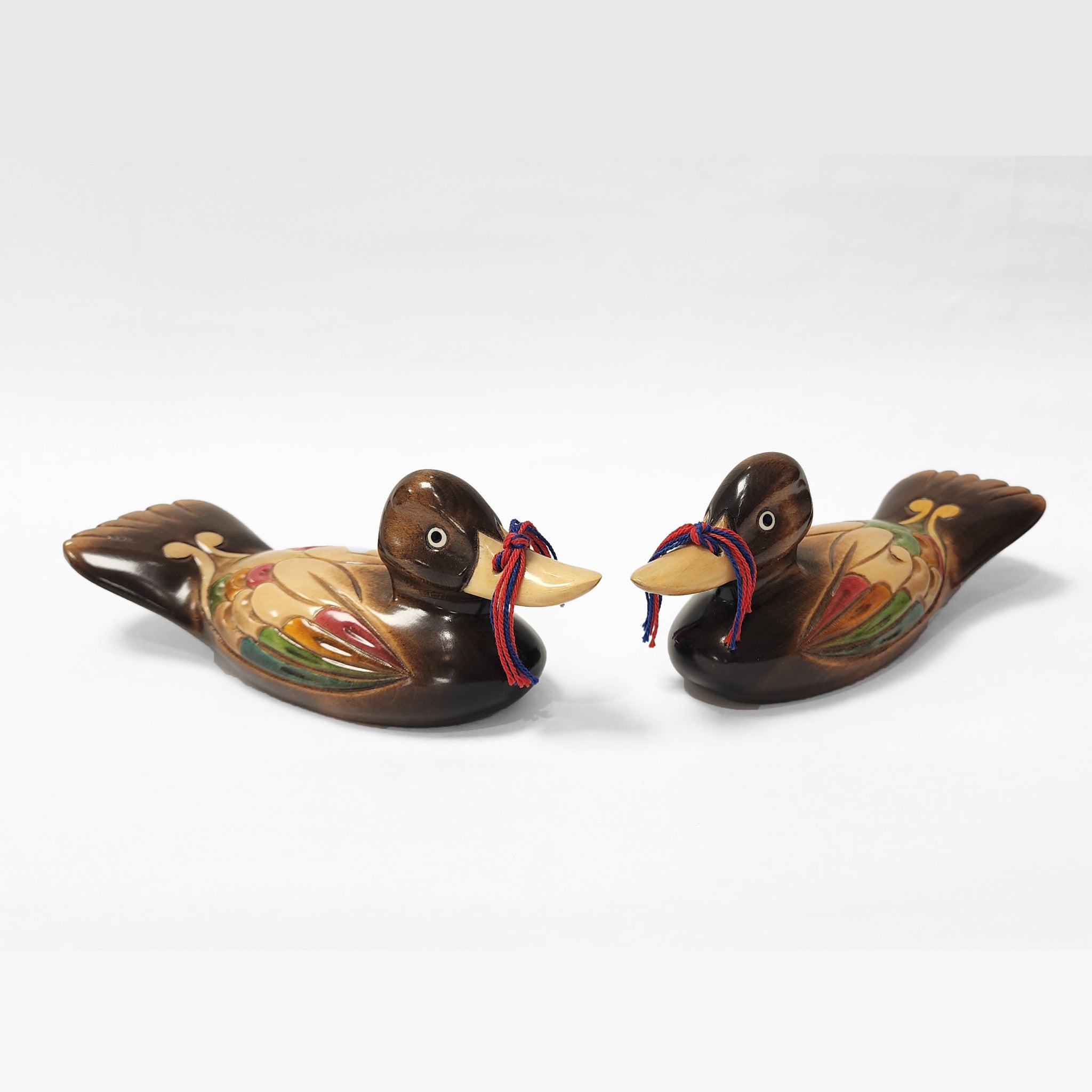 Colorful Korean Wedding Ducks 원앙 - Traditional Handcrafted Made in Colorful Korean Wedding Ducks 원앙 - Traditional Handcrafted Made in