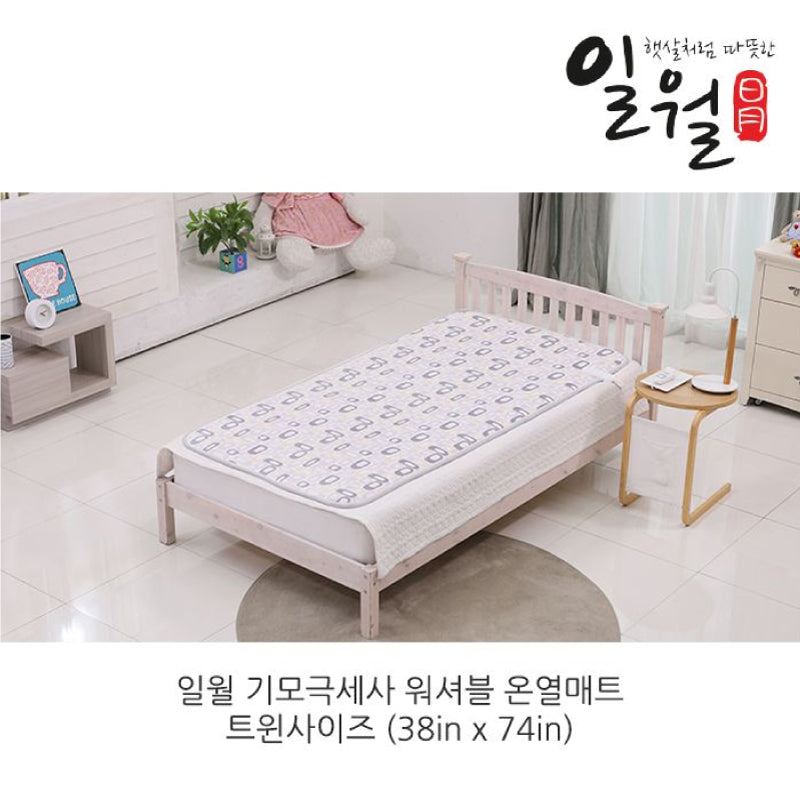 일월 매트 Korean heating mat 극세사 워셔블 온열매트